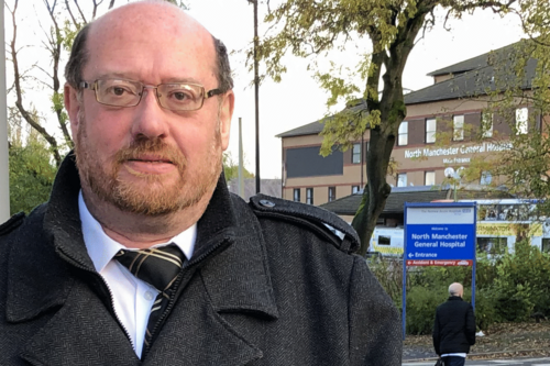 Iain Donaldson at North Manchester General Hospital