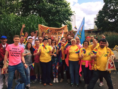 Liberal Democrats at Manchester Pride