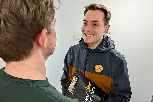 Luke on the doorstep